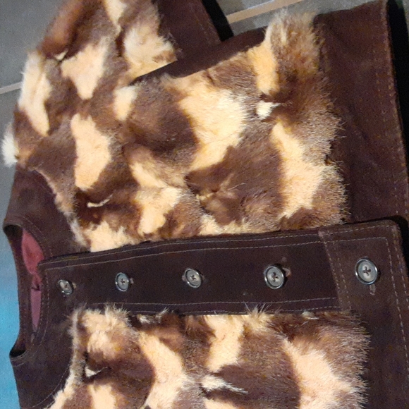 Vintage Fur & Suede Jacket - Picture 2 of 12